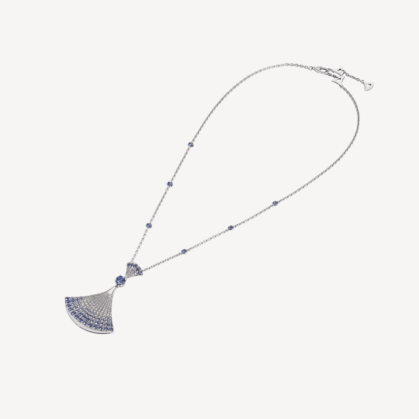 18K BVLGARI DIVAS' DREAM Blue Diamonds Necklace