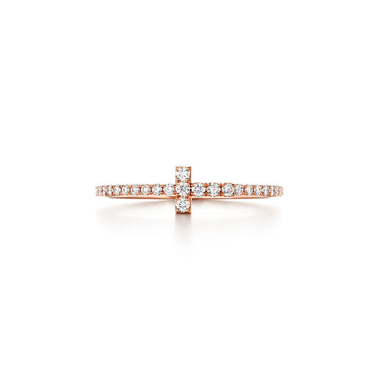 18K Tiffany Diamond Wire Ring