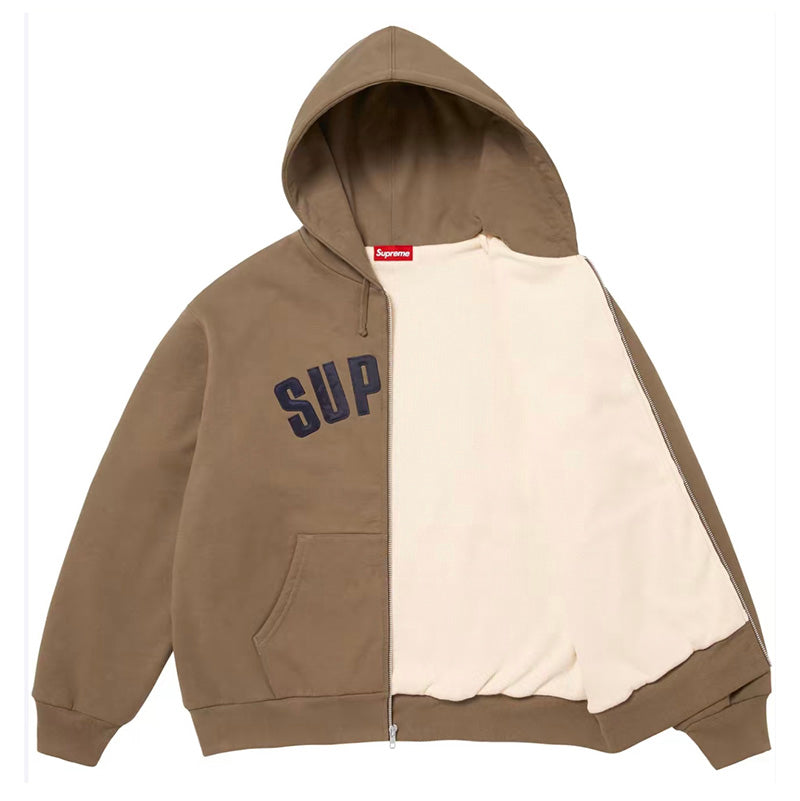 Supreme Arc Thermal Lined Zip Up Hooded Sweatshirt