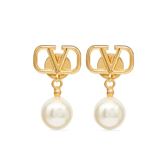 18K Valentino Pearl Earrings