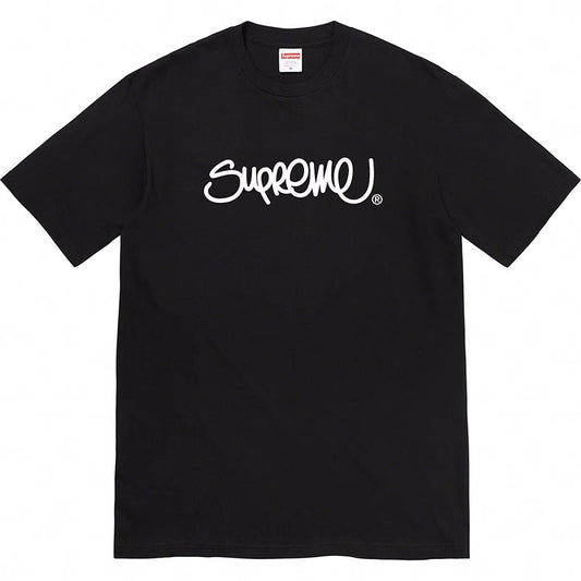 Supreme 22SS Handstyle T-Shirt — Black / White