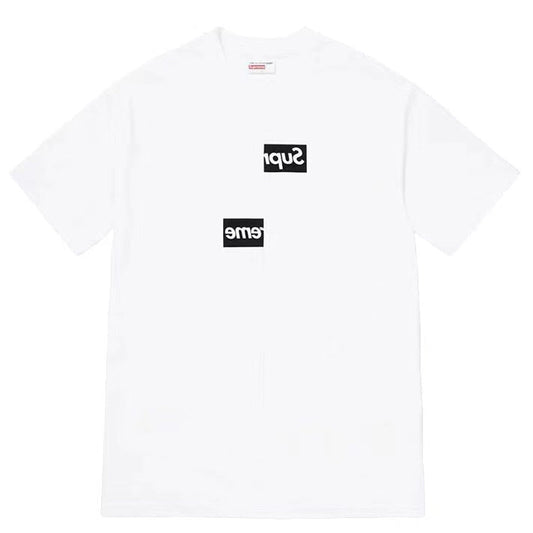 Supreme x CDG 18FW Split Box Logo Tee