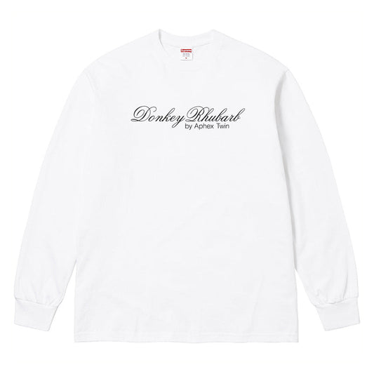 Supreme x Aphex Twin SS25 Week 2 Donkey Rhubarb L/S Tee – Limited Edition Collab Long Sleeve