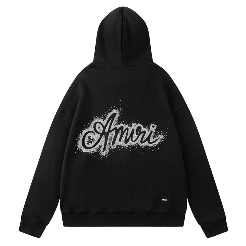 AMIRI Relaxed Zip Up Cotton Hoodies