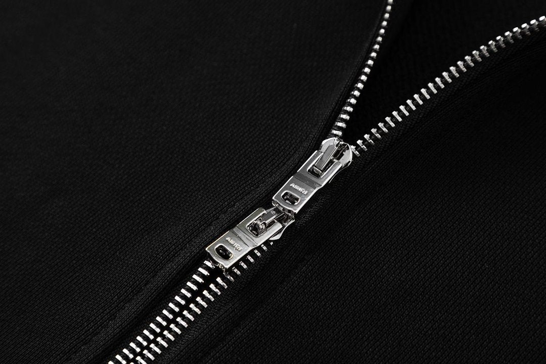 AMIRI Relaxed Zip Up Cotton Hoodies