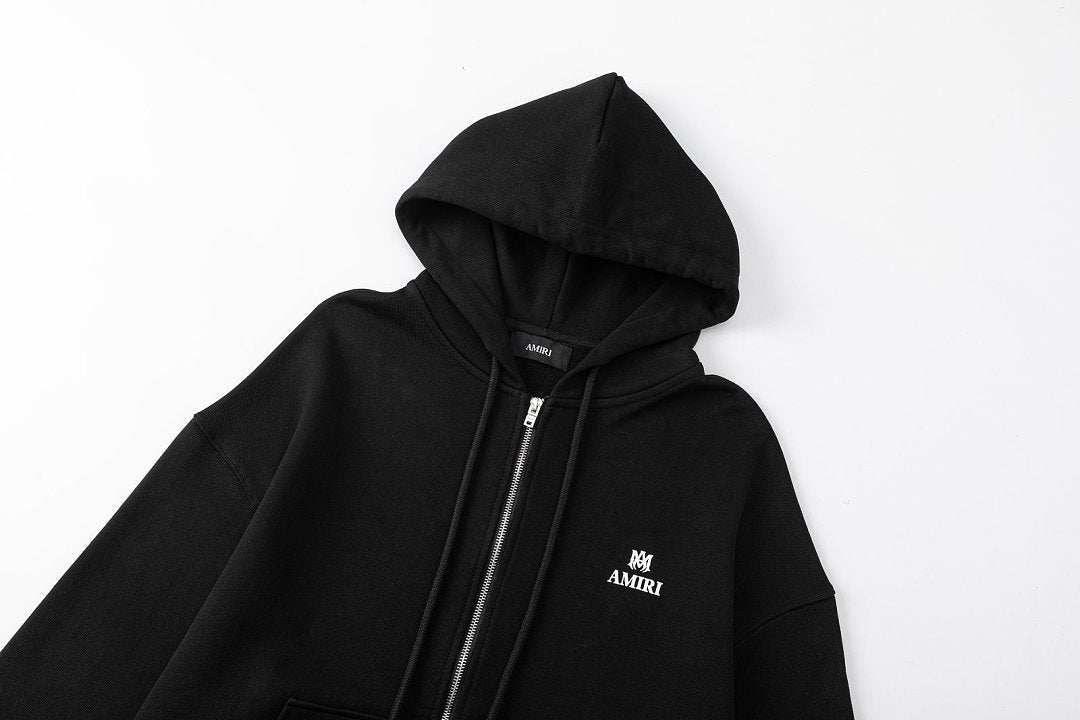 AMIRI Logo-Detail Zip-up Hoodie