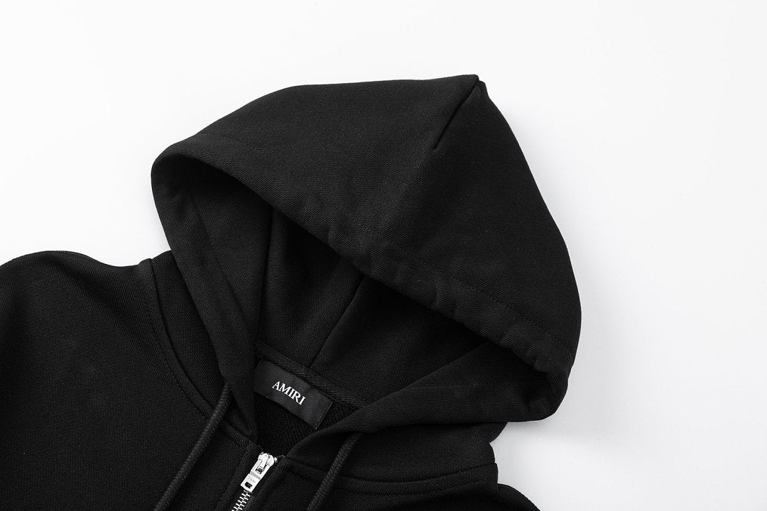 AMIRI Logo-Detail Zip-up Hoodie