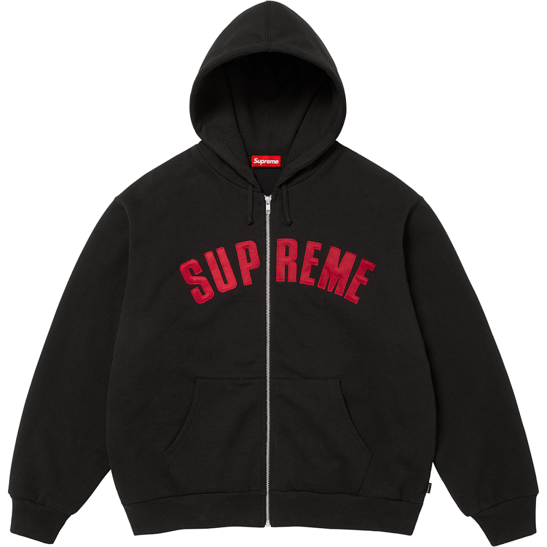 Supreme 25FW Thermal Lined Zip Up Hooded Sweatshirt