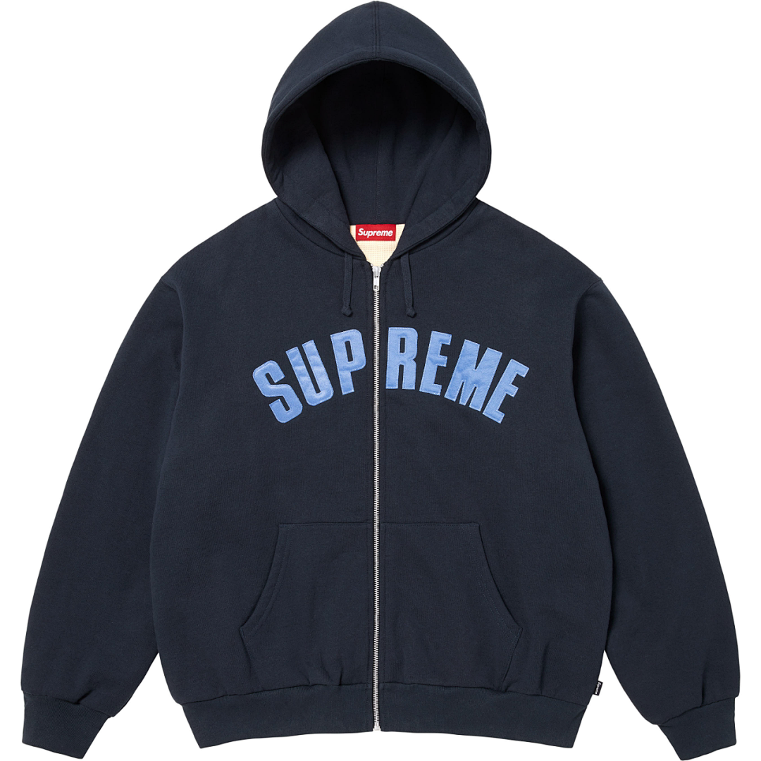 Supreme 25FW Thermal Lined Zip Up Hooded Sweatshirt