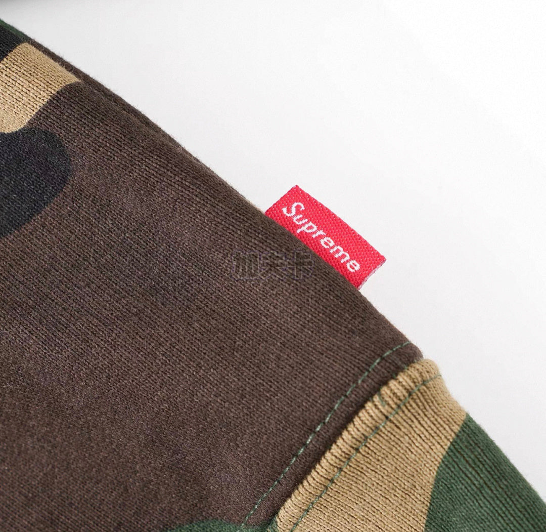 Supreme S Logo Zip Up Hooded Sweatshirt