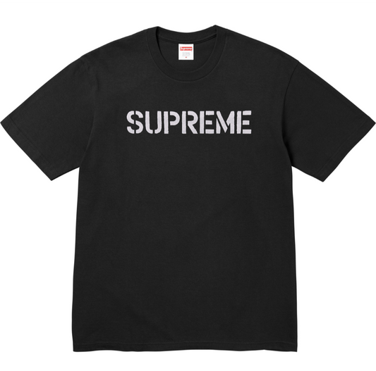 Supreme SS26 Hard Tee — Black / White / Navy