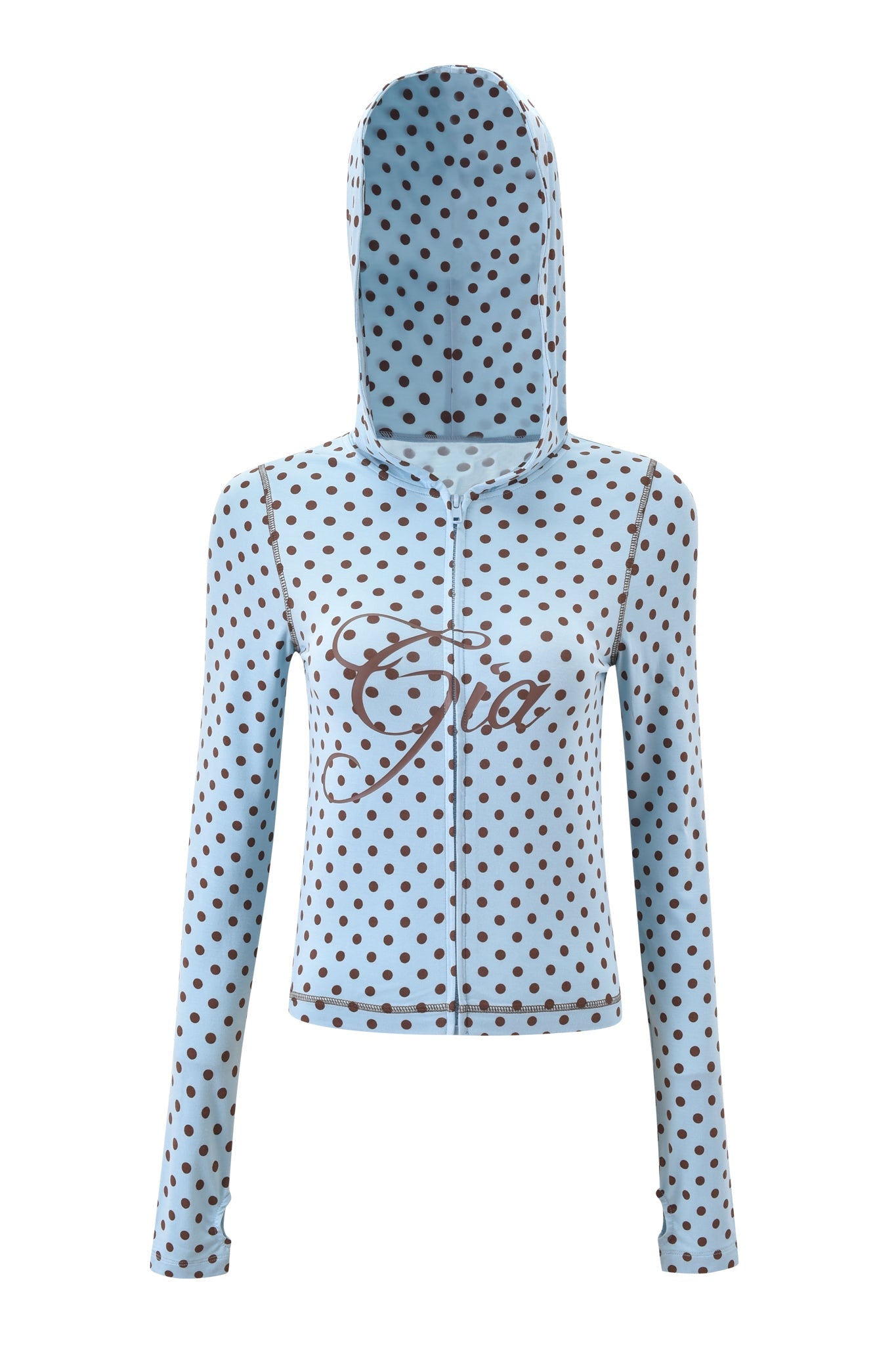 BLARE HOODIE - BLUE POLKA DOT