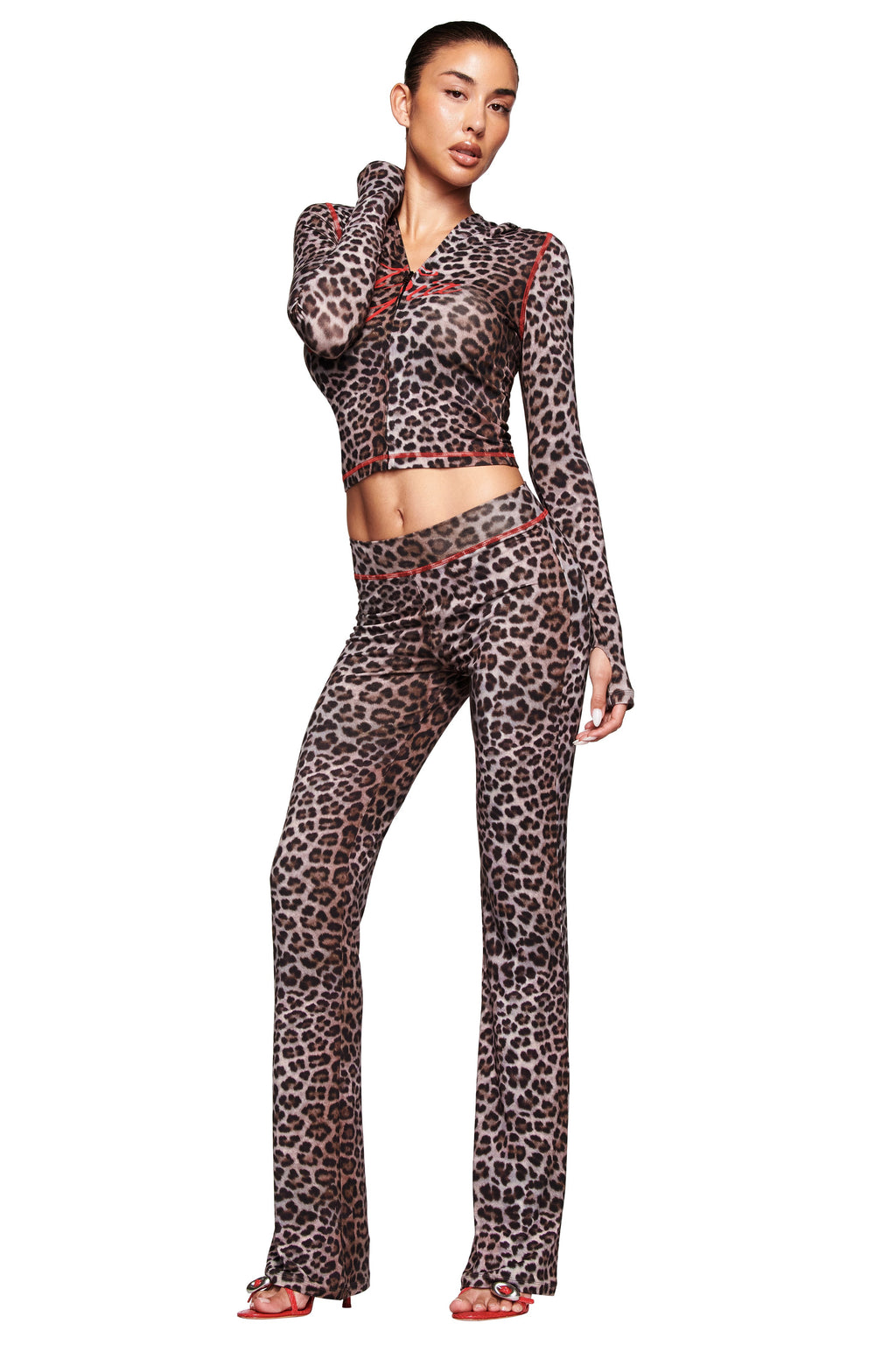 BLARE HOODIE - DARK LEOPARD