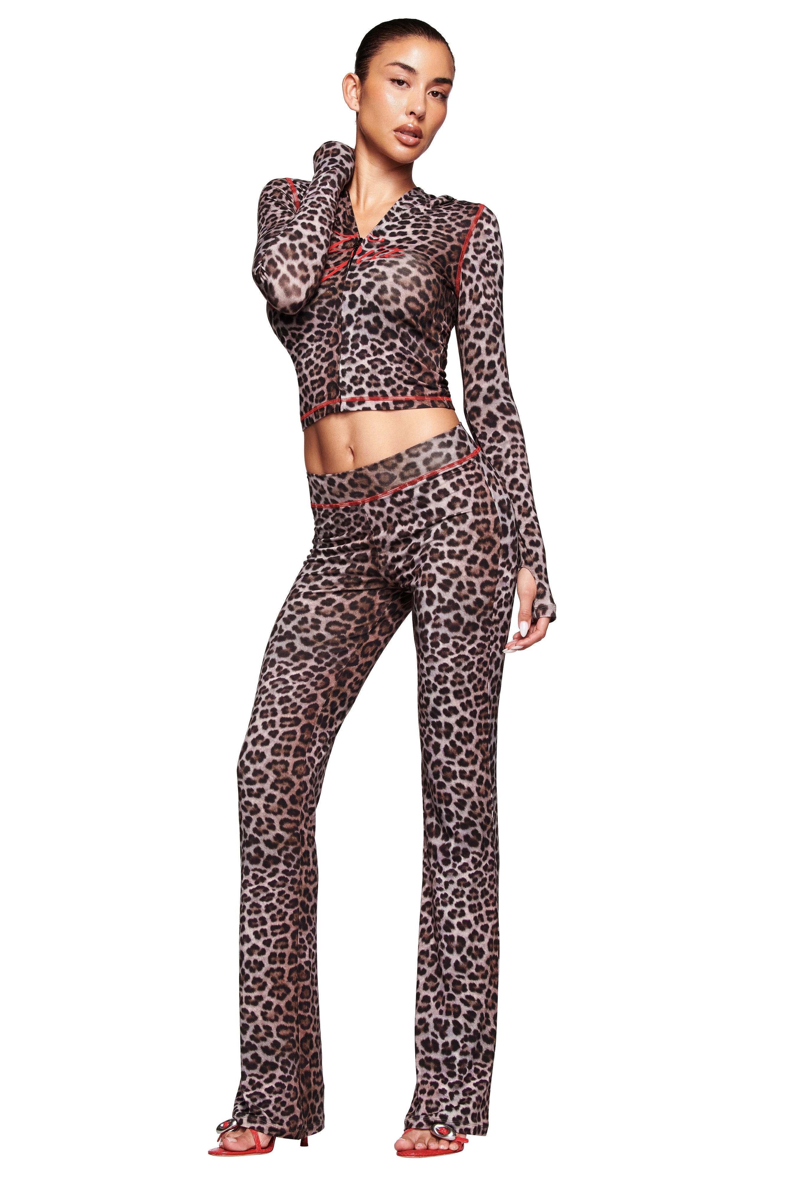 BLARE HOODIE - DARK LEOPARD