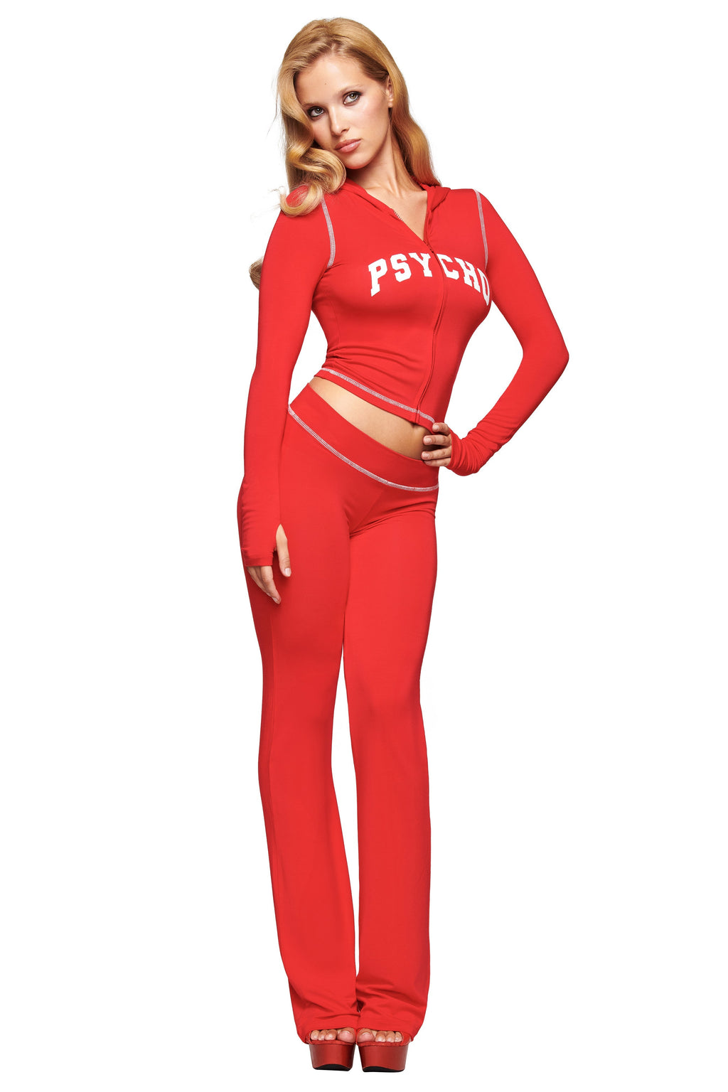 BLARE HOODIE - RED : PSYCHO : SALSA