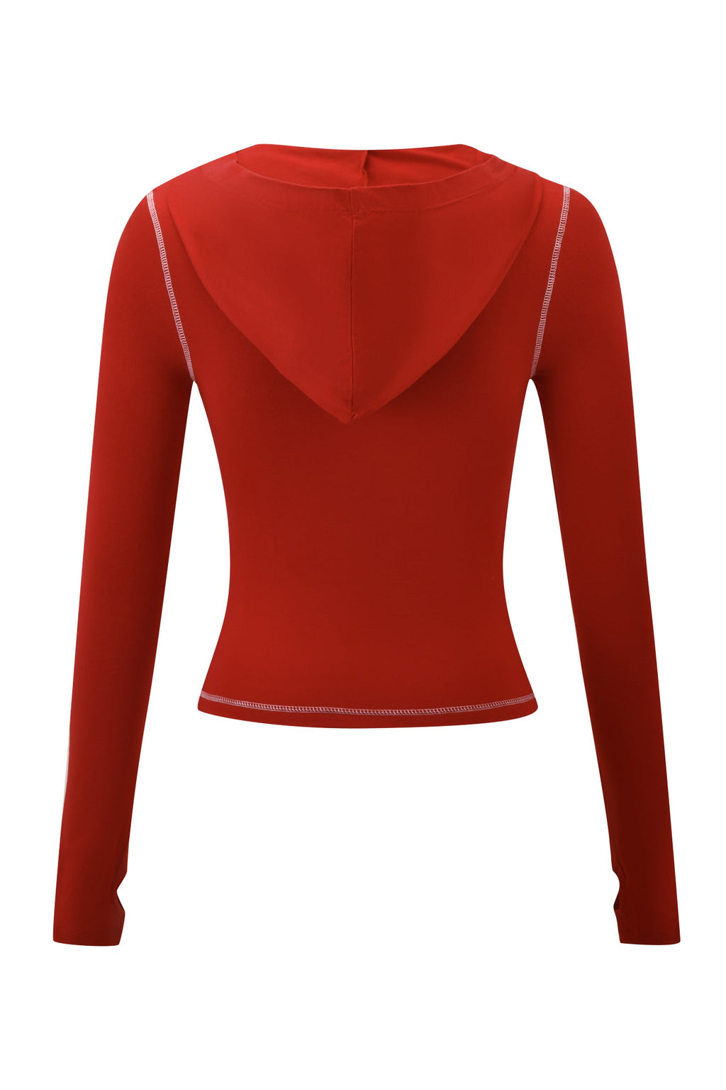 BLARE PANELLED HOODIE - RED