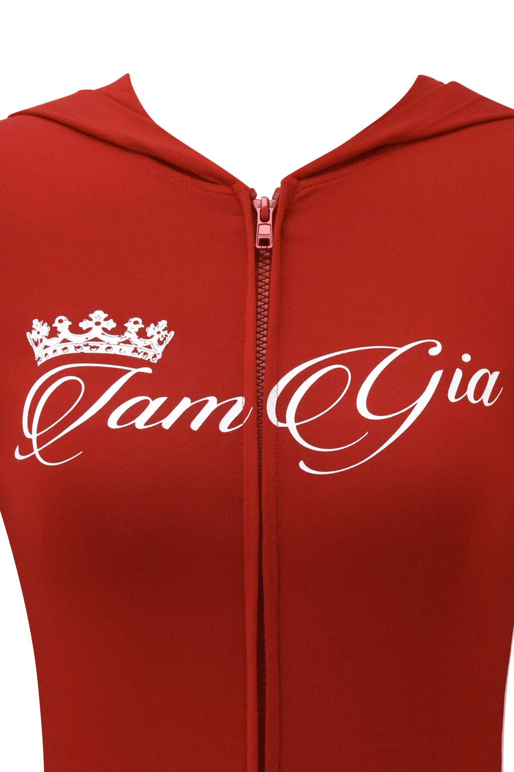 BLARE PANELLED HOODIE - RED