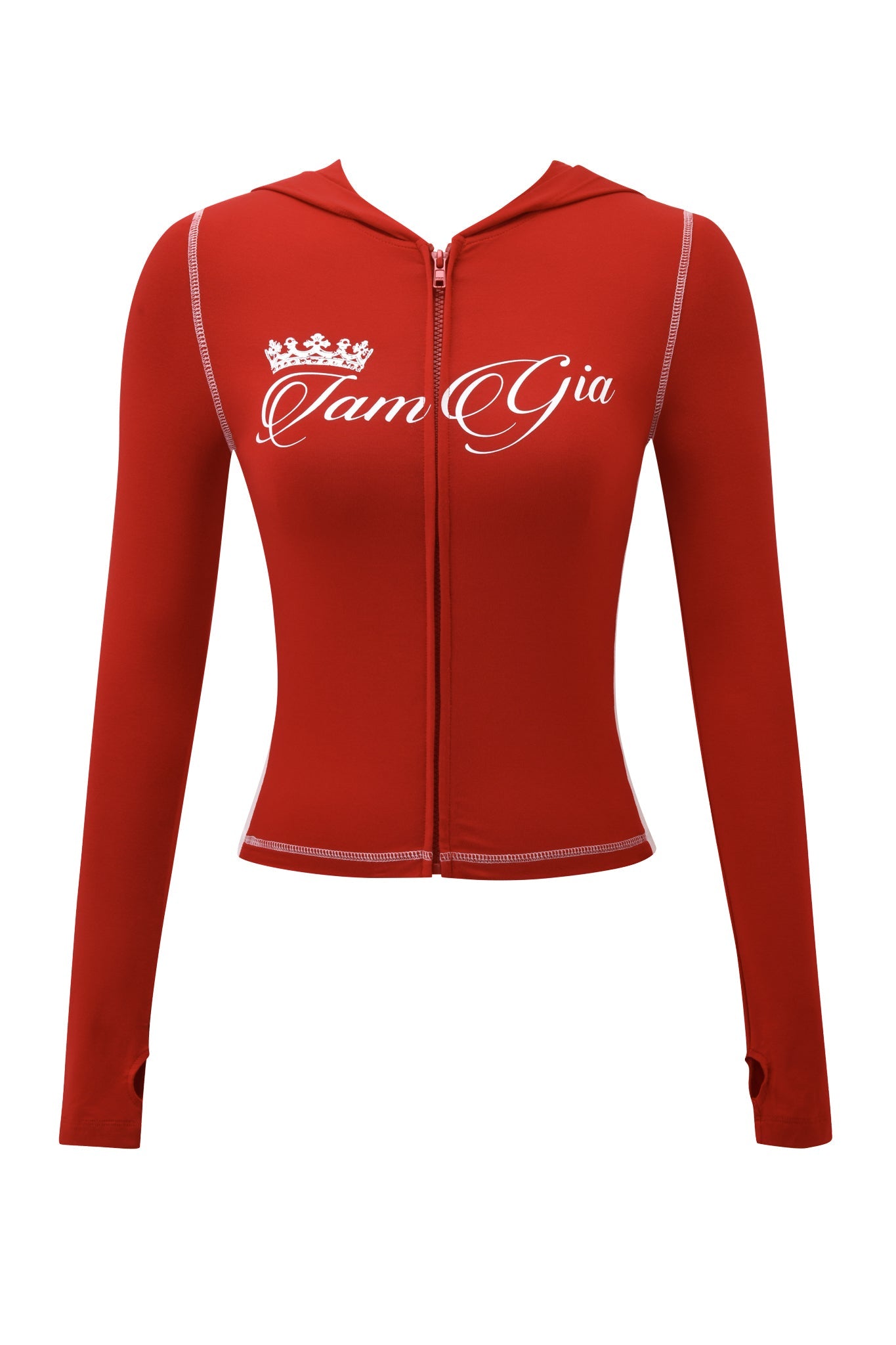 BLARE PANELLED HOODIE - RED