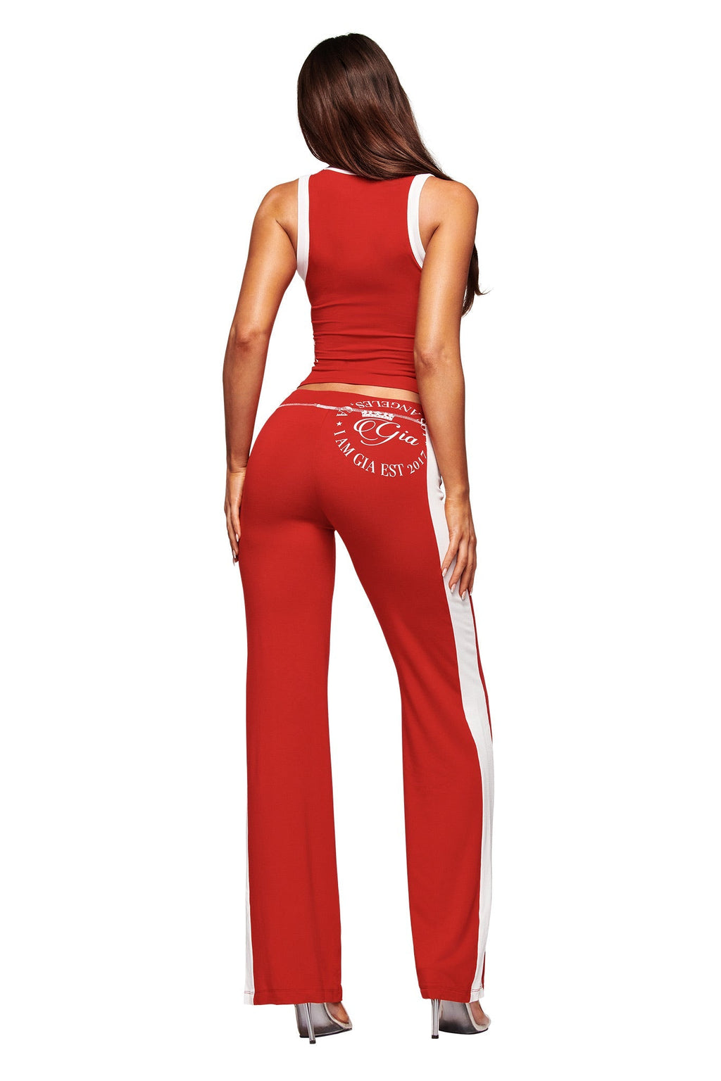 BLARE PANELLED TRACKPANT - RED
