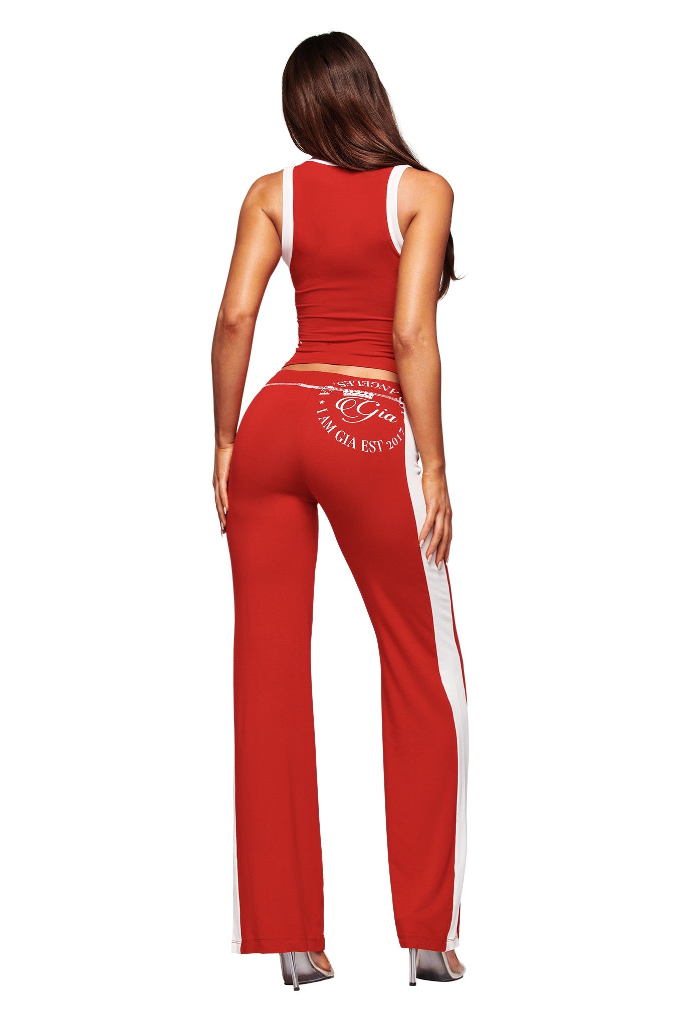 BLARE PANELLED TRACKPANT - RED