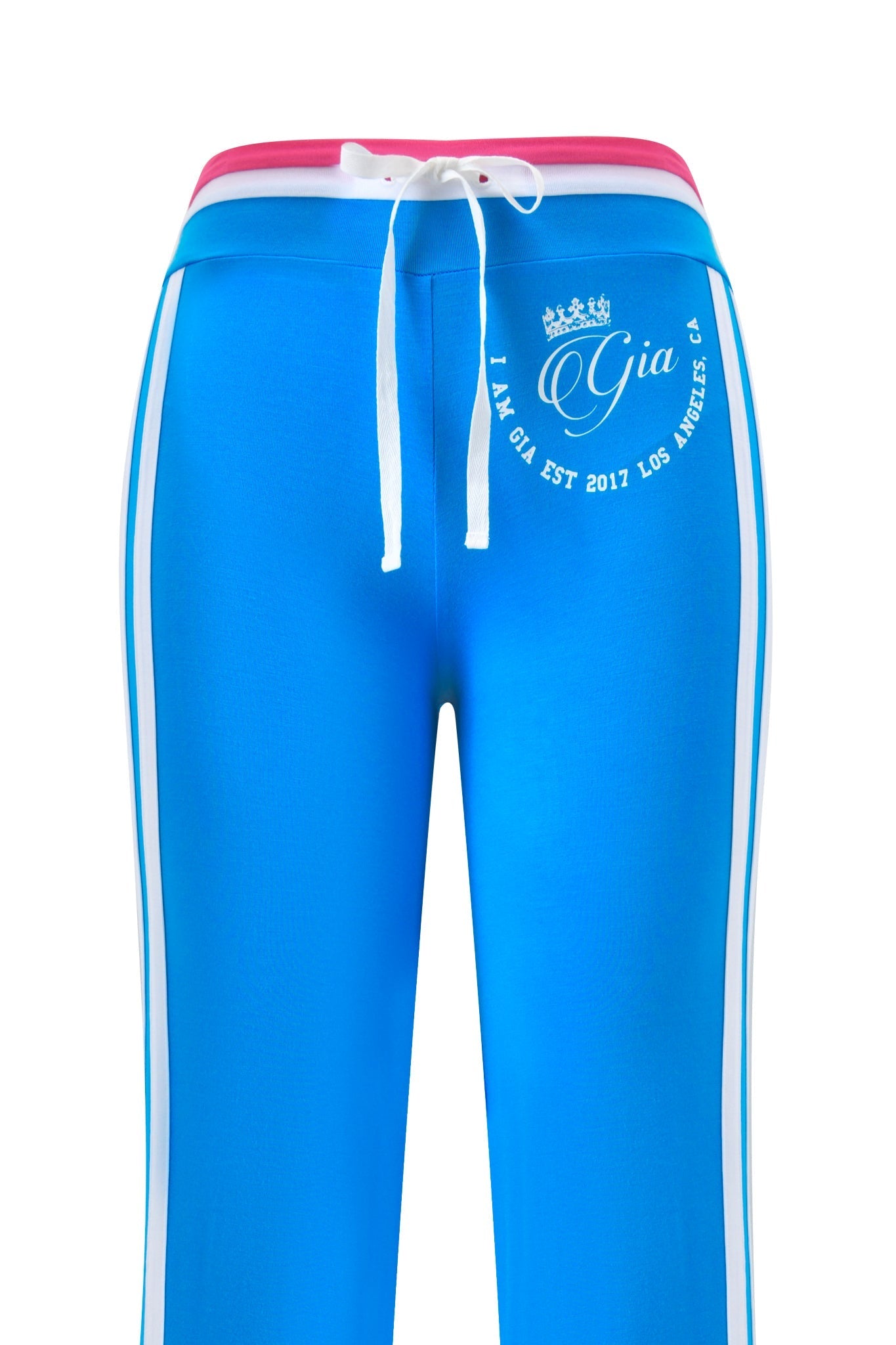 BLARE STRIPED TRACKPANT - SKY BLUE