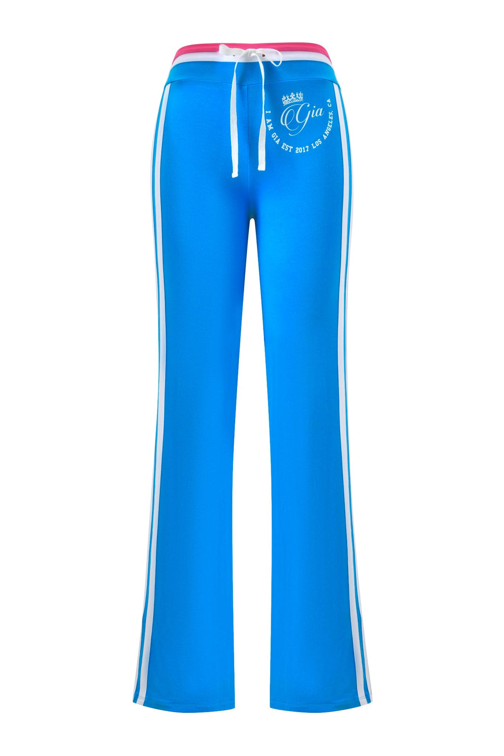 BLARE STRIPED TRACKPANT - SKY BLUE