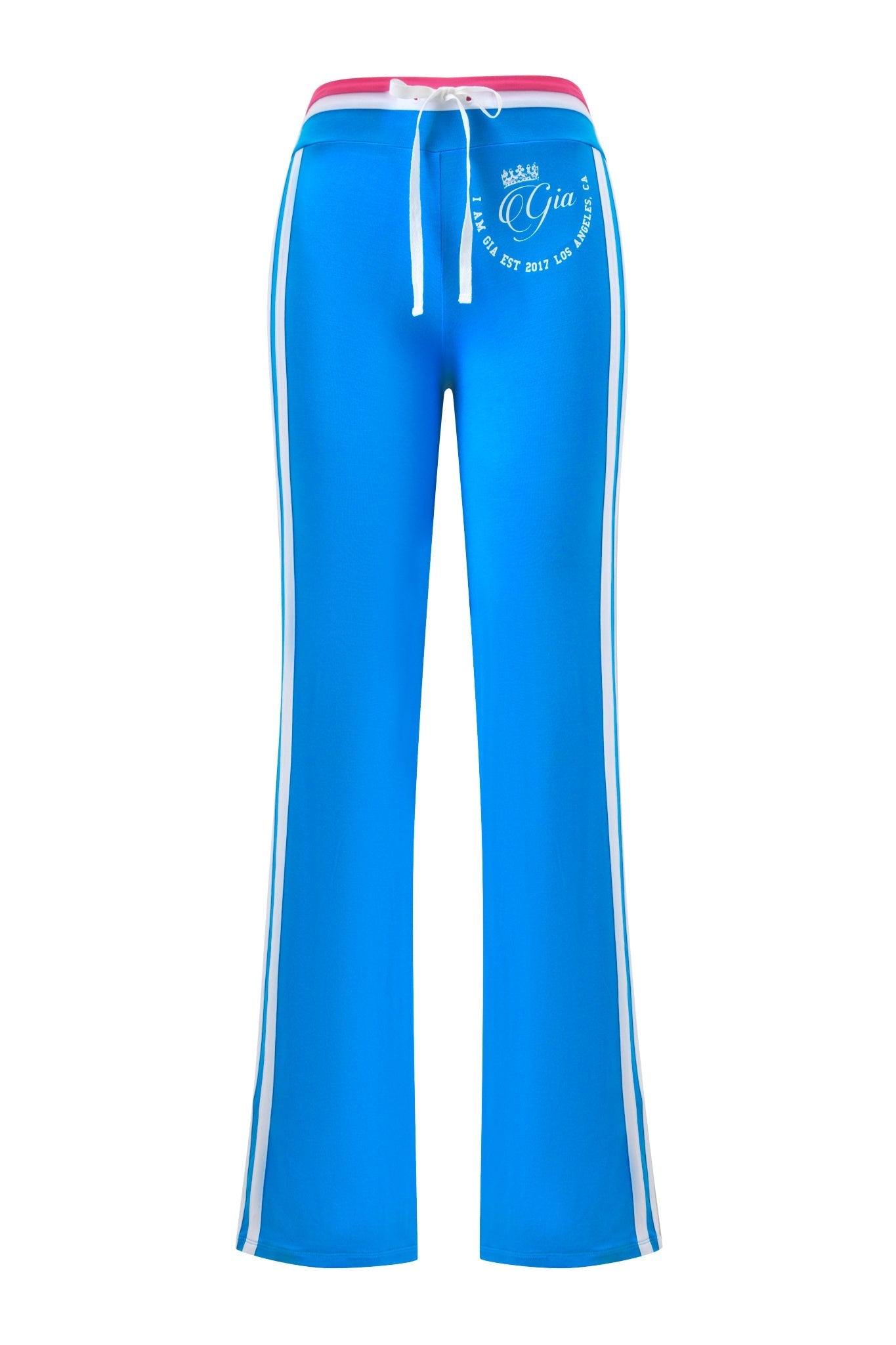 BLARE STRIPED TRACKPANT - SKY BLUE