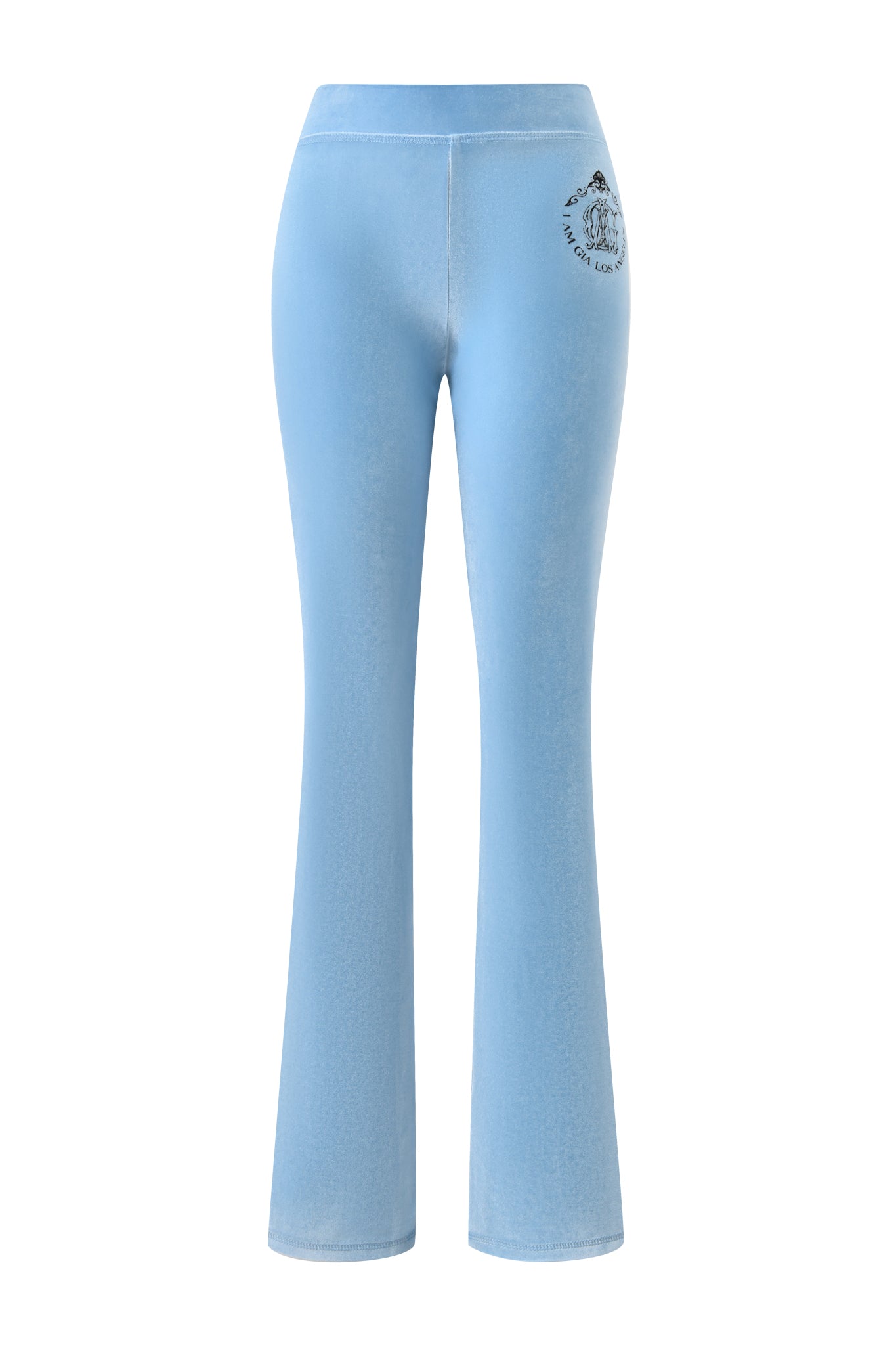 BLARE VELOUR POCKET TRACKPANT - ICE BLUE