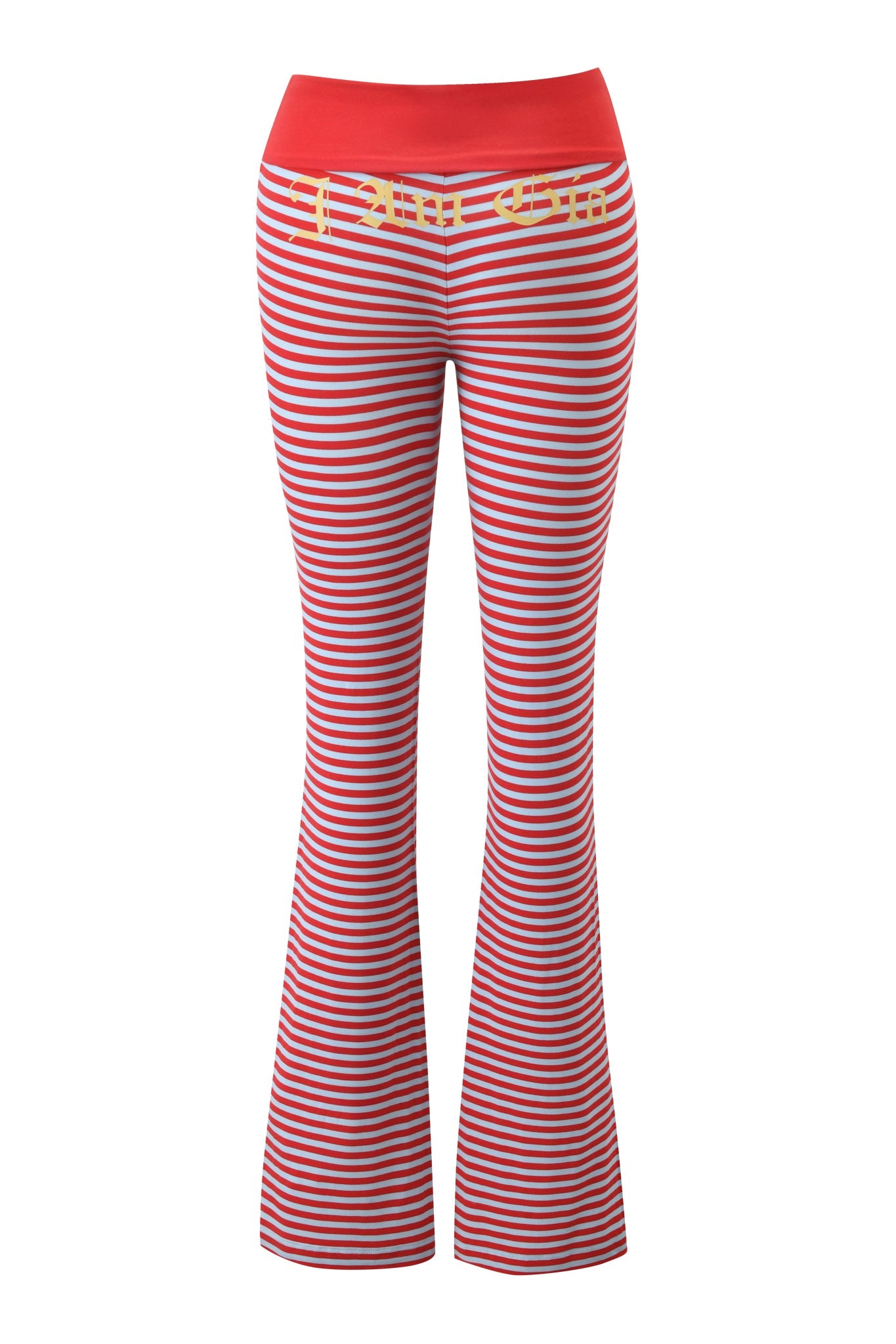 BLARE FOLDOVER TRACKPANT - RED AND BLUE STRIPE