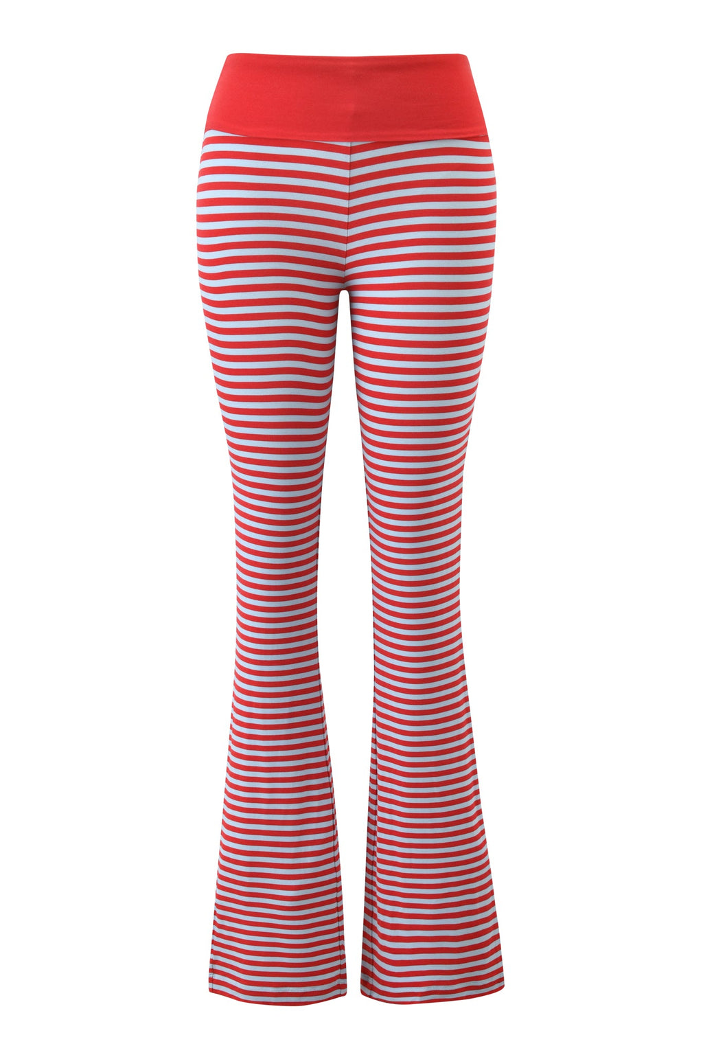 BLARE FOLDOVER TRACKPANT - RED AND BLUE STRIPE