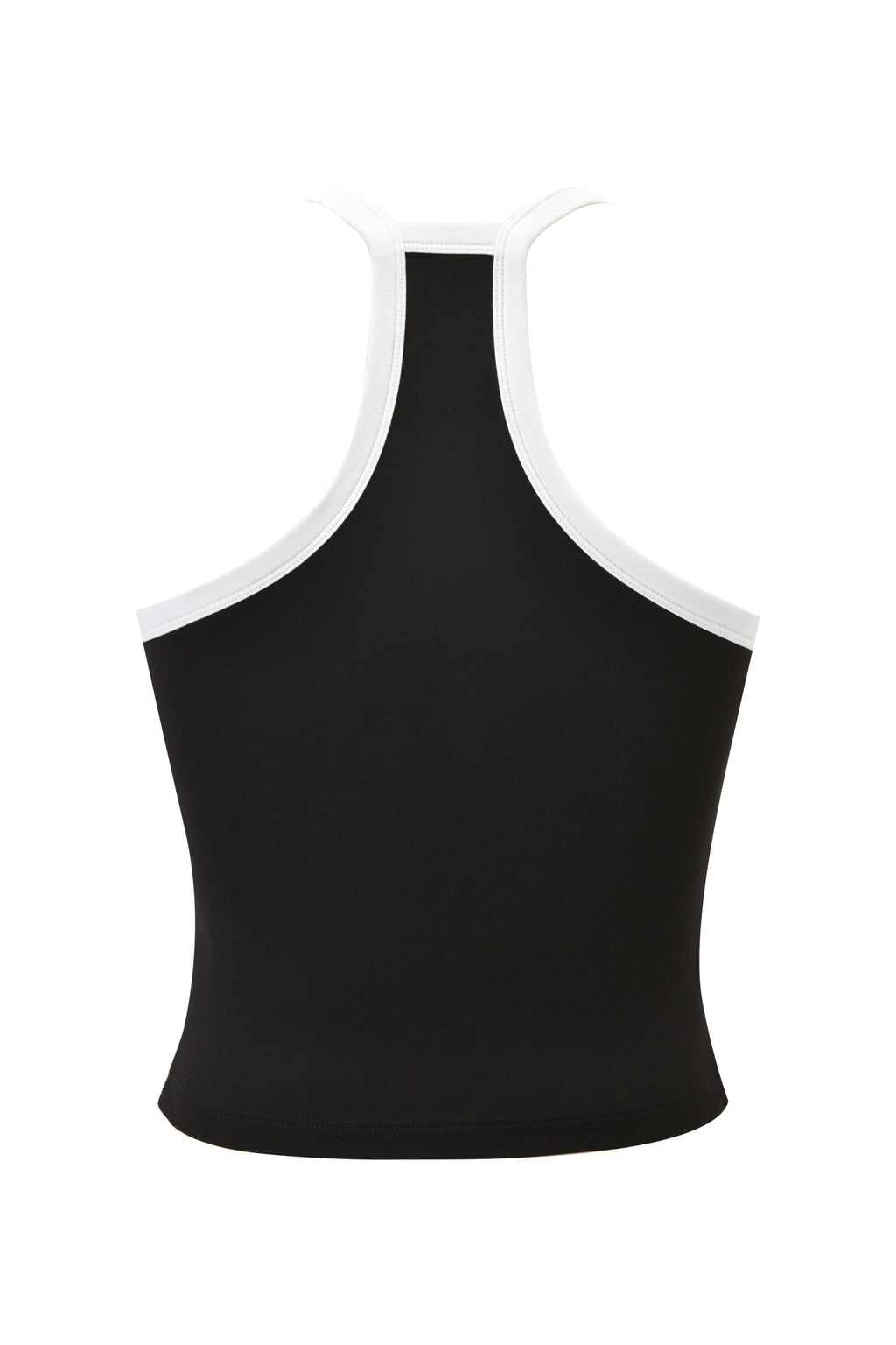 BLARE V-NECK TANK - BLACK AND WHITE