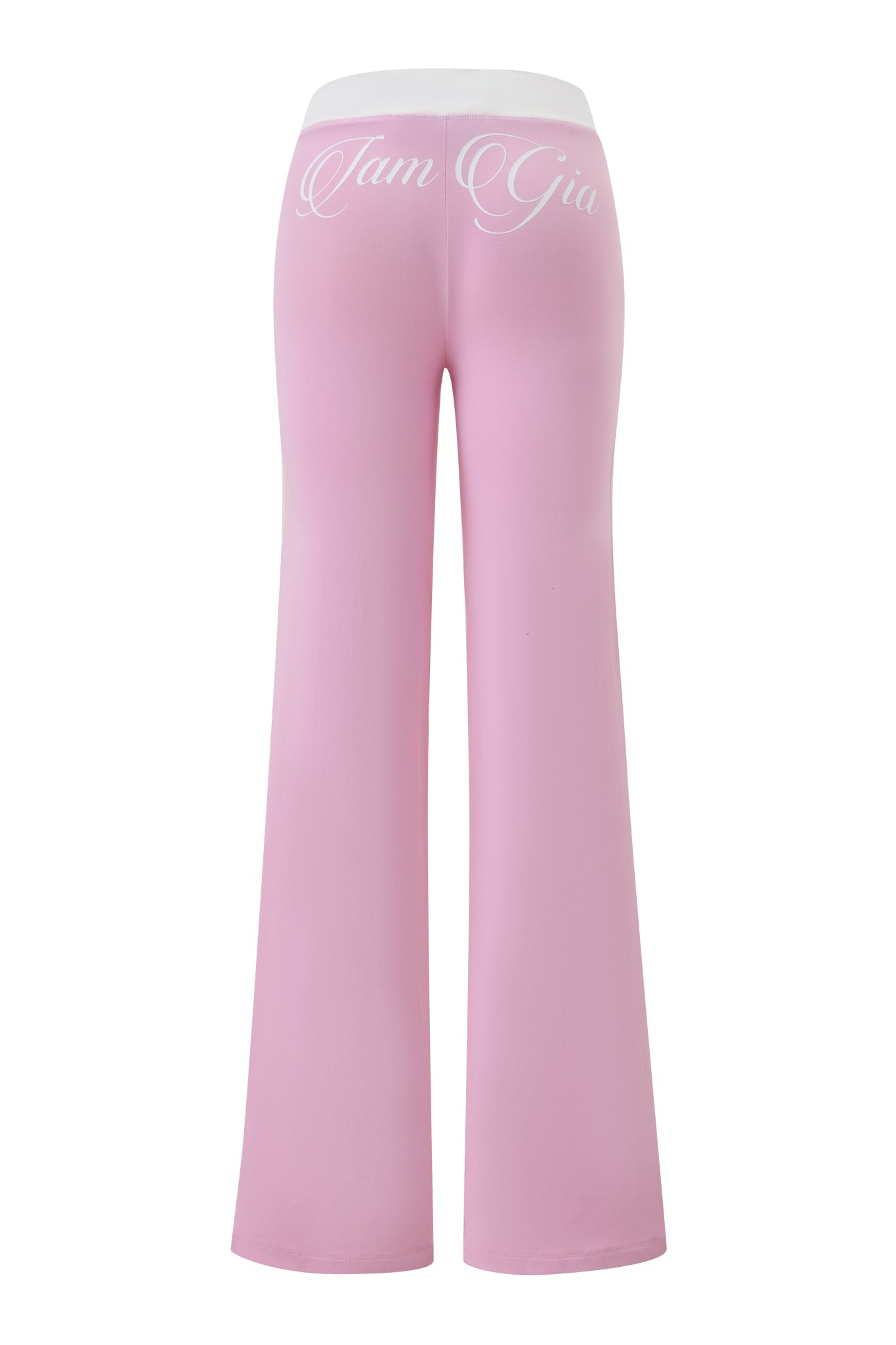 BLARE PIPING TRACKPANT - BABY PINK AND WHITE