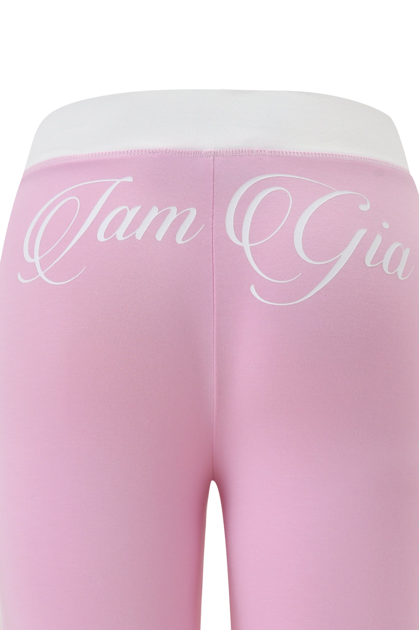 BLARE PIPING TRACKPANT - BABY PINK AND WHITE