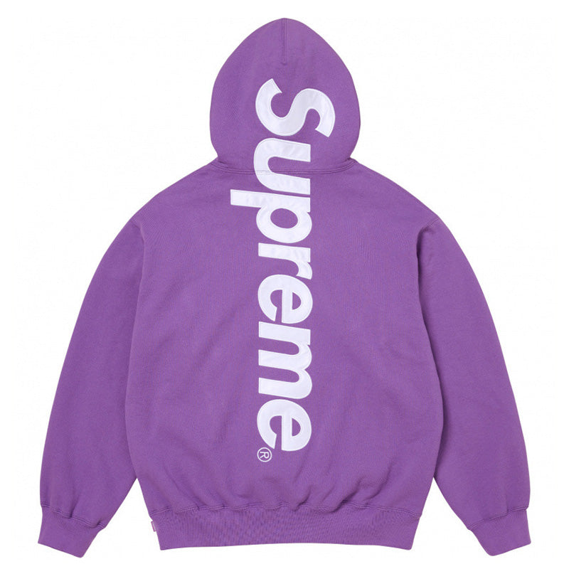 FW23 WEEK8 SATIN APPLIQUE HOODIE