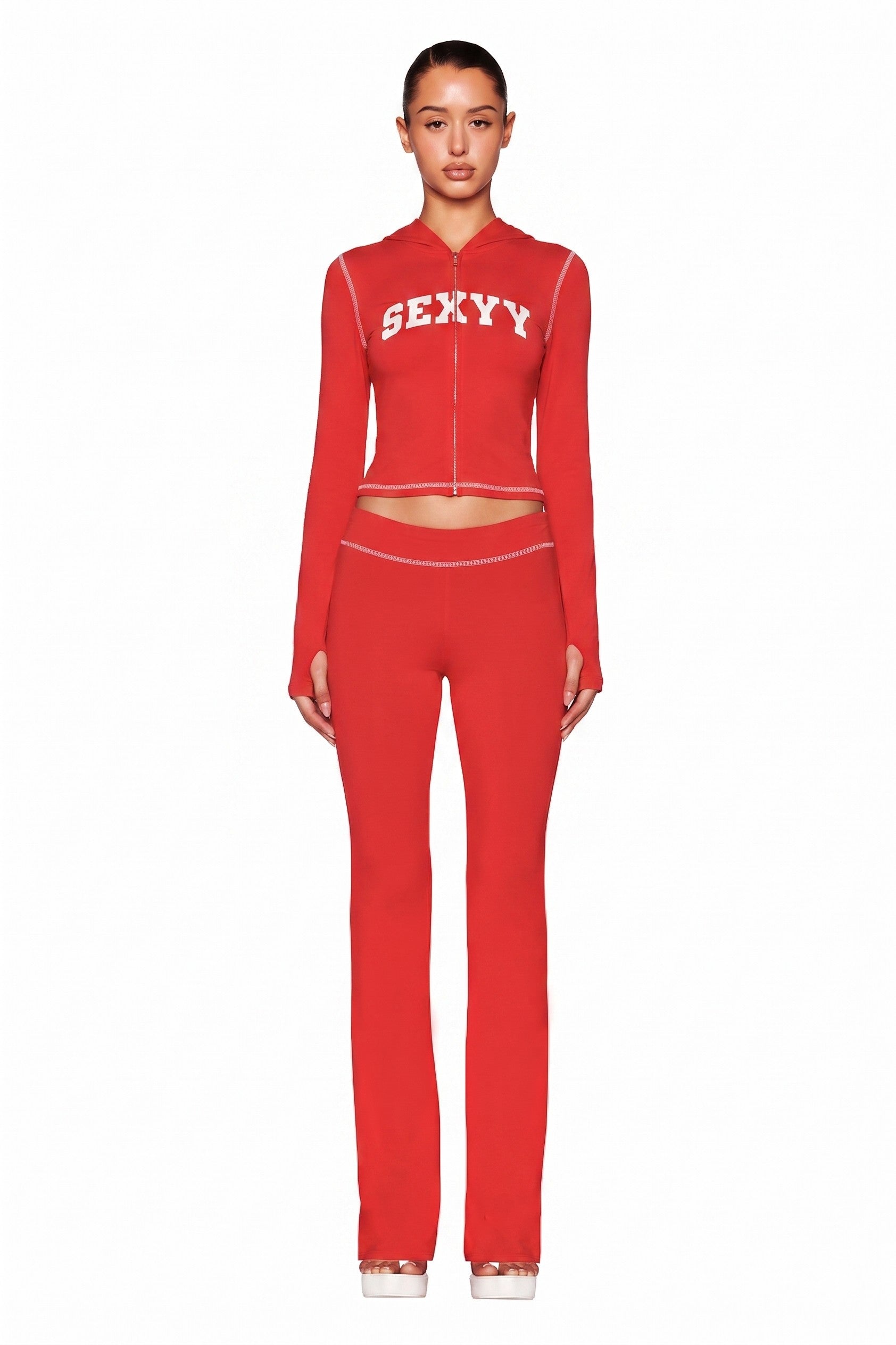 I.AM.GIA X SEXYY RED BLARE HOODIE - RED
