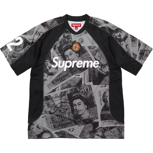 Supreme Pounds Soccer Jersey — Black / Red
