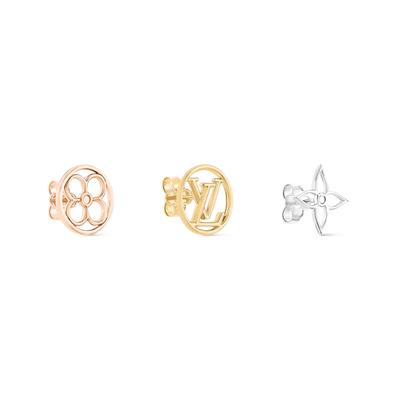18K Louis Vuitton Lace Earrings
