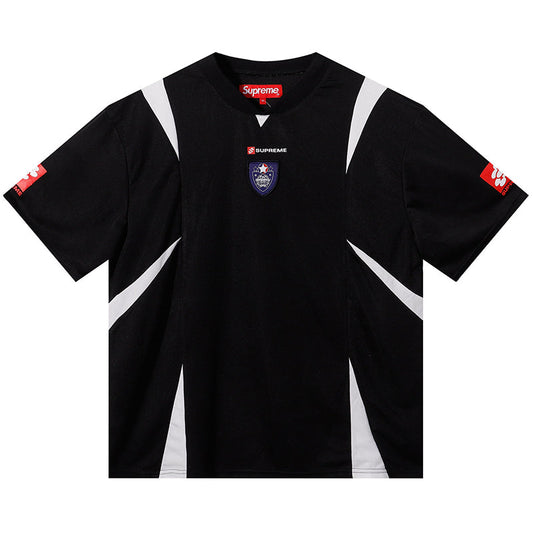 Supreme Crest Soccer Jersey — Black