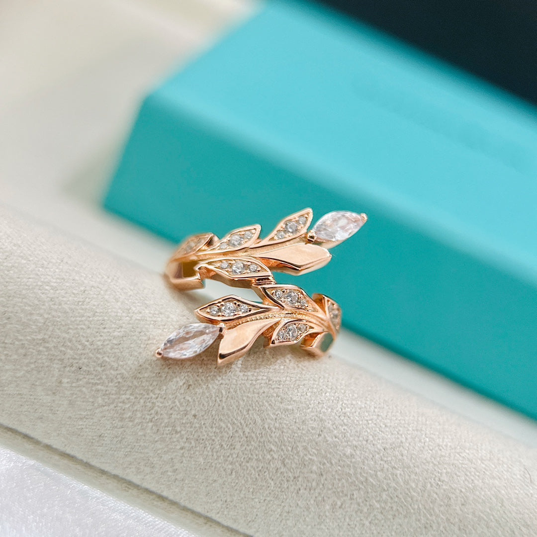 18K Tiffany Victoria Vine Bypass Ring